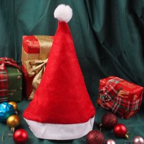 新しいクリスマス帽子ヘッドドレスぬいぐるみ肥厚サンタ帽子クリスマス装飾大人と子供の帽子