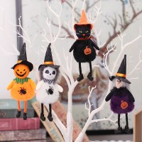 ハロウィーンの装飾的なぬいぐるみカボチャ魔女人形小さな吊りペンダントフェスティバルパーティーシーンの雰囲気のレイアウト小道具