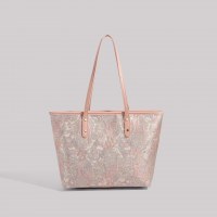 2024新しいニッチデザインの刺繍入り大容量トートバッグ、多用途の仕事や通勤用肩脇バッグ