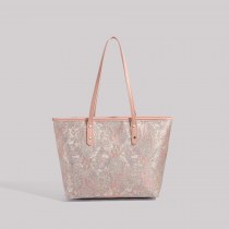 2024新しいニッチデザインの刺繍入り 大容量 トートバッグ、多用途の仕事や通勤用肩脇バッグ