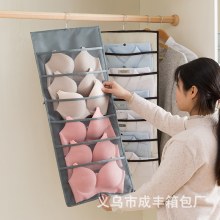 シンプルな両面収納ハンギングバッグ壁掛け下着、靴下、下着収納ハンギングバッグ防水防湿