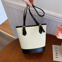 通勤バッグ 2024 春夏カジュアル新韓国テクスチャファッションショルダーバッグ女性の大 容量 バケツバッグ