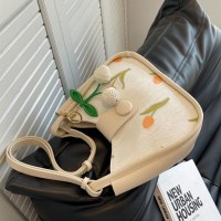 大容量バッグレディース夏多用途2024新しいシングルショルダークロスボディバッグデザインニッチデザイン脇の下バケットバッグ