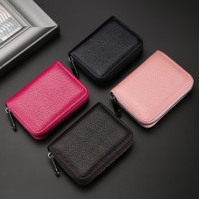 カードバッグメンズ韓国カードバッグレディースジッパーマルチカードスロットIDカードホルダー大容量多機能運転免許証カードホルダー