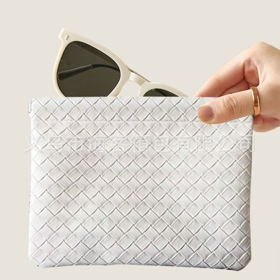 破片化粧品袋小さなポータブル口紅イヤホンデータケーブル収納袋 PU サングラス収納袋ミニ小銭入れ