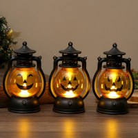 ハロウィーンリードエレクトロニックスモールオイルランプスキンカボチャランタンバーフェスティバル雰囲気ランタンスカルスキンパーソン
