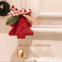 クリスマスツリー クリスマス装飾 車吊り下げ 新年リース ウールフェルトドアペンダント 屋内ポーチ ホーム小物