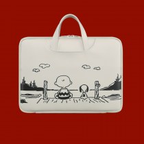 漫画ブリーフケースクリエイティブスモールフレッシュラップトップバッグ男性と女性のアップルノートブック収納袋