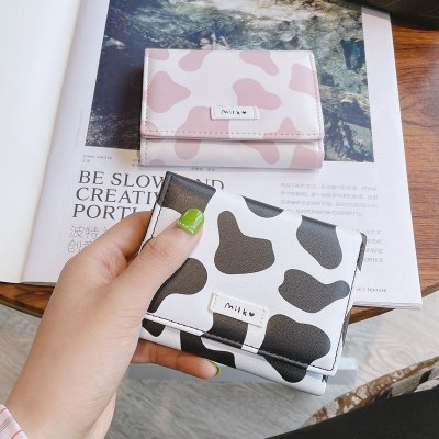 2024 韓国版 かわいい 牛 30% オフミニトレンディな人格 ins 学生女の子ショート小さな財布財布