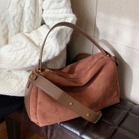 女性のためのクロスボディバッグ 2023 新しいスタイルのハイエンド多用途スエード枕バッグ大容量ショルダーハンドバッグ