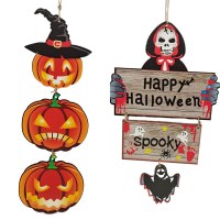 ハロウィンカボチャ屋外ツリー吊り下げ装飾ガーデンサインホラーサインホット販売