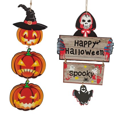 ハロウィンカボチャ屋外ツリー吊り下げ装飾ガーデンサインホラーサインホット販売