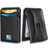 フリップウォレット卸売抗侵害金属カードボックスクラフトカードバッグ大容量メンズ本革財布