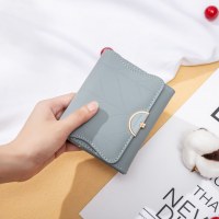 新しい財布女性の PU マルチカードスロット三つ折り小銭入れ小さな新鮮な学生女性ショートウォレット