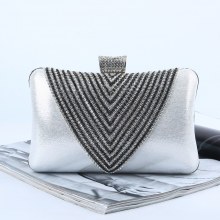 ウィッシュダイヤモンドチェーンイブニングバッグラインストーンイブニングクラッチバッグ品質レディースイブニングバッグセレブ宴会バッグ