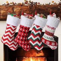 クリスマスニットソックス クリスマス装飾靴下 キャンディ ギフトバッグ オーナメント クリスマス靴下のオーナメント ギフトバッグ