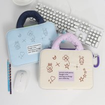 ラップトップバッグ 14 インチスペースコットン 11 インチ IPAD タブレット耐衝撃コットン 16 インチノートブック刺繍ファッション小さなバッグ