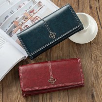 財布 レディース ロング レトロ ヨーロッパとアメリカ ジッパー 大容量 マルチカード スロット 多機能 二つ折り 学生 クラッチ