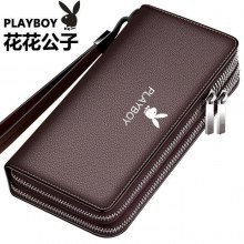 メンズ ダブルジッパー クラッチ 本革調 メンズ財布 携帯電話バッグ メンズ 大容量