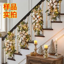 クリスマス階段装飾階段ガーランド吊り下げ装飾クリスマス北欧ホームシーン装飾クリスマス新製品