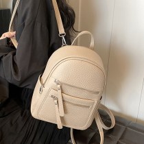 新しい女性のバッグバックパック 20 24 ソリッドカラーの女性の小さなバックパック女性の韓国スタイルのファッションパーソナライズされた通勤バッグ