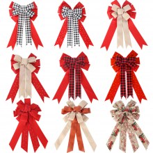 クリスマス弓 DIY アクセサリークリスマス装飾弓吊り飾り装飾クリスマスツリーシーンアレンジメント