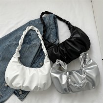 ファッショナブルな気質のプリーツハンドバッグ夏多用途イン韓国語版ワンショルダー脇の下バッグ団子バッグ女性のための