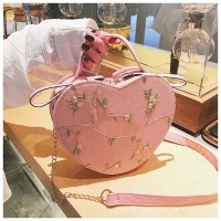 レディースバッグ新しいファッションショルダーバッグ女性の韓国スタイルレースハートクロスボディバッグ女性のバッグスモールバッグ