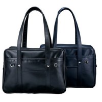 高校生、男性、女性用のポータブルスクールバッグ、シングルショルダーPUユニフォームバッグ、防水公式文書通勤バックパック