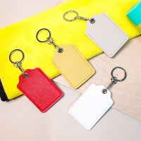 アクセス コントロール カード ホルダー長方形の漫画のパターンの革の小さなカード ホルダーエレベーター革保護カバー電気自動車のキー革カバー