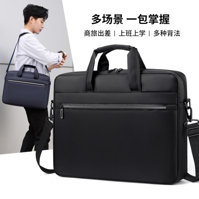 新しいビジネス ラップトップ バッグ 、ロゴがプリントされたファッショナブルでシンプルなブリーフケース 15.6 インチ ラップトップ バッグ
