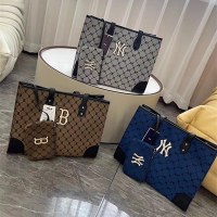 新しい横型キャンバス ラージ トートバッグ スパイシー スティック ハンドバッグ ショルダーバッグ NY 脇バッグ レディース バッグ