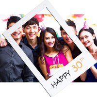 誕生日パーティーの装飾紙フォトフレームインスタイル写真小道具メーカーパーティー用品