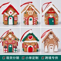 新しいクリスマスソフトクレイベーカーハウスクリエイティブクリスマスツリー装飾ペンダント小さなペンダントクリスマスギフト