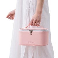 2024 新 PU 防水トイレタリー化粧品バッグ大容量ポータブルイブニングバッグ女性のハイエンドレザー収納袋