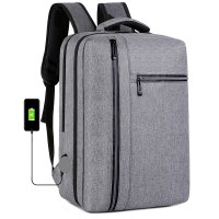 新品メンズリュック、大容量充電USBビジネスパソコンバッグ、カジュアルリュック、中学生スクールバッグ