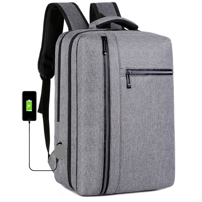 新品メンズリュック、大容量充電USBビジネスパソコン バッグ 、カジュアルリュック、中学生スクール バッグ