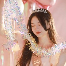 卒業装飾用品、カラフルなストリップと花輪、誕生日シーンの装飾、幼稚園、ホリデーリボン、クリスマスパーティー。