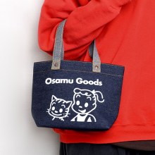 デニム少女漫画プリントハンドバッグランチボックスランチバッグポータブル化粧品バッグ