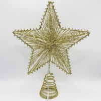 クリスマスツリー トップスター アイアンアクセサリー 五芒星 クリスマスツリー飾り クリスマスツリーペンダント