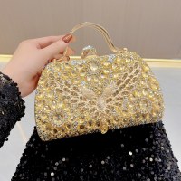 新しいヨーロッパとアメリカのダイヤモンドがちりばめられたクリスタル ハンドバッグ ダイヤモンドがいっぱい ファッション ドレス バンケット バッグ ディナー バッグ シングル ショルダー クロスボディ バッグ