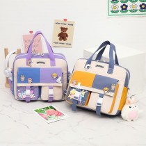 日本の原宿ソフトガール大容量デュアルユーススクールバッグ女性のかわいい学生痛みバッグは肩掛けでき、ポータブルクロスボディバッグ