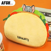トムとジェリーの漫画の周辺ぬいぐるみ小銭入れ。ヘッドホンバッグの鍵を収納できます。
