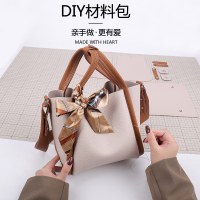 DIY イルカバッグ素材バッグ自家製フレンチニッチテクスチャバッグリストバッグ野菜バスケットハンドバッグシングルショルダー