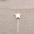 五角星蜡烛香槟金1个