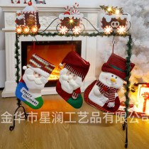 新しいクリスマス ストッキング ラック クリスマス装飾金属装飾ストッキング ラック