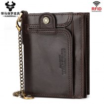 RFID 耐磁性メンズ財布 アマゾン 本革ジッパー財布大容量マルチカードスロット小銭入れ
