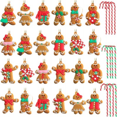 クリスマスジンジャーブレッドマンぶら下げpvcクリスマス装飾新しいクリスマスツリージンジャーブレッドマンぶら下げクリスマス用品