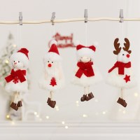 かわいい雪だるまの老人人形のクリスマス ツリー ペンダントのクリスマスの装飾