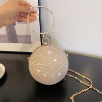 ボールバッグ女性の新しいハイエンドハンドヘルドクロスボディチェーンスモールバッグイブニングバッグミニ口紅バッグ